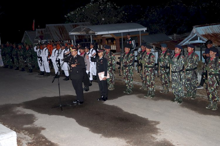 Kapolres Sikka Pimpin Apel Kehormatan dan Renungan Suci Dalam Rangka Memperingati Hari Ulang Tahun Kemerdekaan RI ke-78