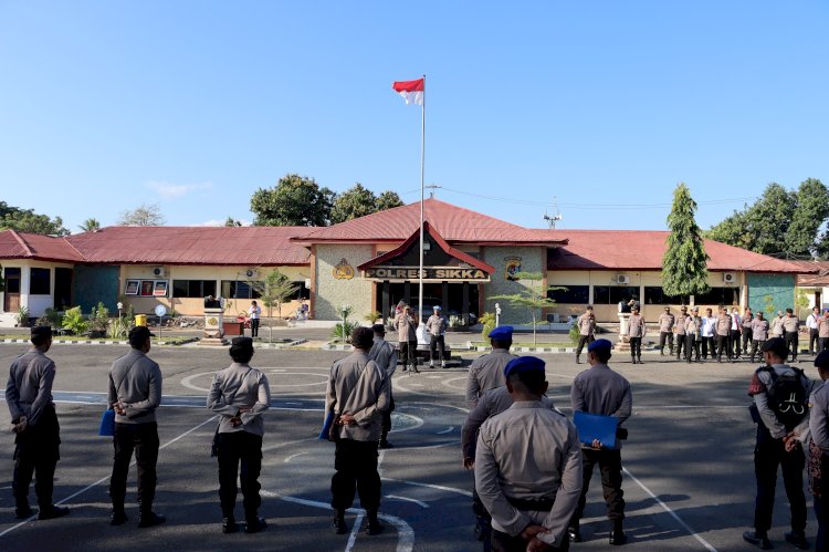 Apel Jam Pimpinan, Kapolres Tegaskan Seluruh Personil Siapkan Diri Hadapi Pemilu 2024