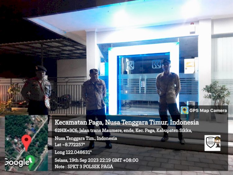 Polsek Paga Tingkatkan Patroli Malam Hari Guna Mencegah Gangguan Kamtibmas