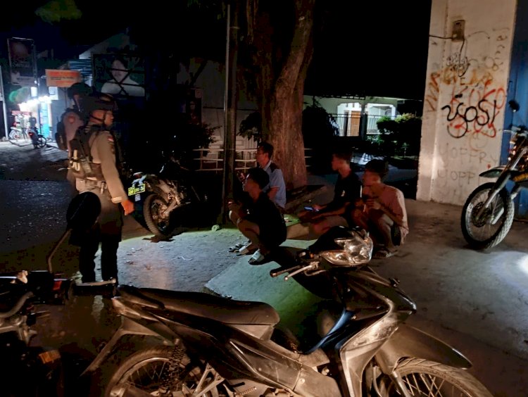 Hadir di Tengah Masyarakat, Sat Samapta Laksanakan Patroli Malam Hari Cegah Gangguan Kamtibmas