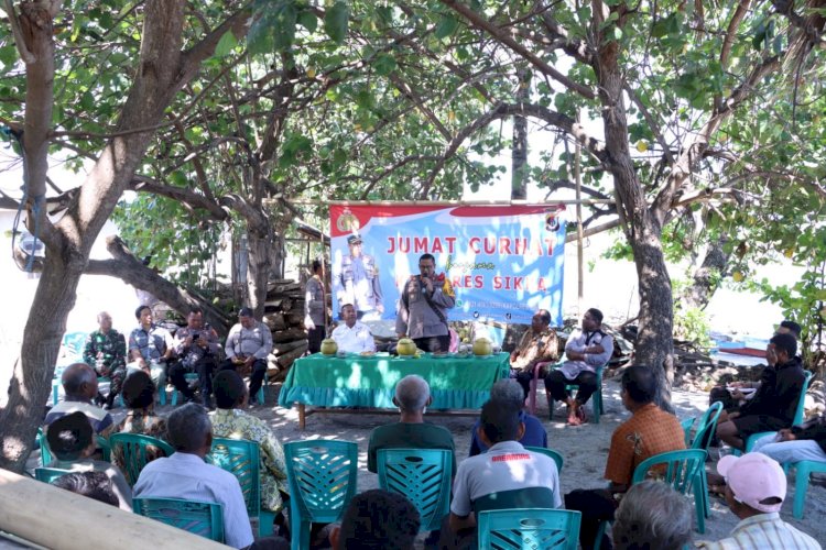 Melalui Jumat Curhat, Kapolres Sikka Dengarkan Keluhan Masyarakat Nangahale Doi