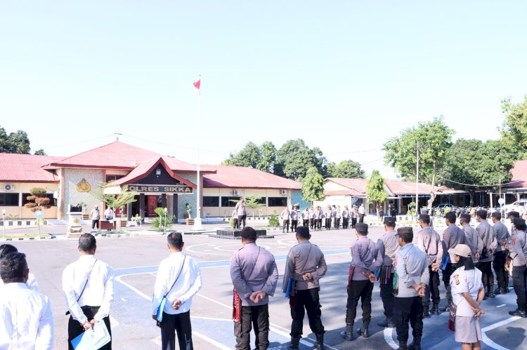 Apel Jam Pimpinan, Kapolres Sampaikan Tiga Hal Ini Kepada Anggota