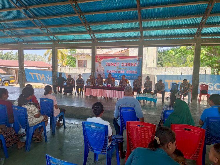 Jumat Curhat, Kapolres Sikka Kunjungi Masyarakat Desa Talibura