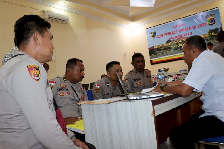 Polres Sikka Terima Tim Audit Kinerja Tahap II Itwasda Polda NTT