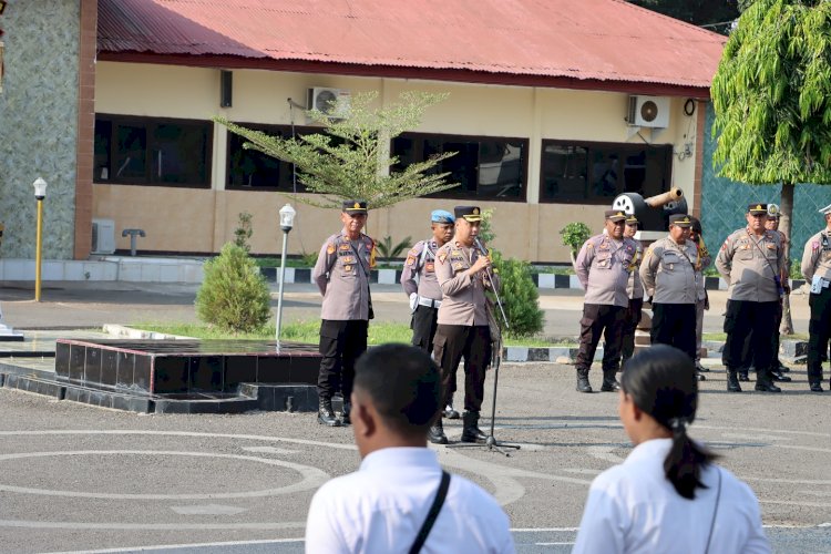 Apel Jam Pimpinan, Wakapolres Sampaikan Arahan Ini Kepada Anggota