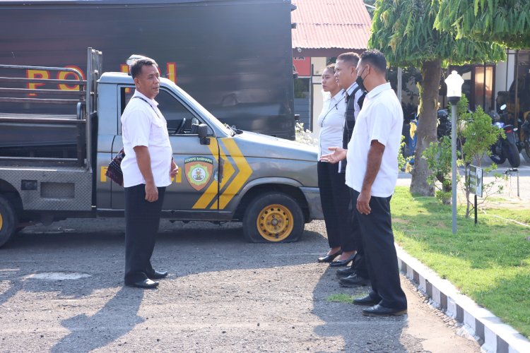 Pagi Ini, Personil Polres Sikka Melaksanakan Apel Fungsi