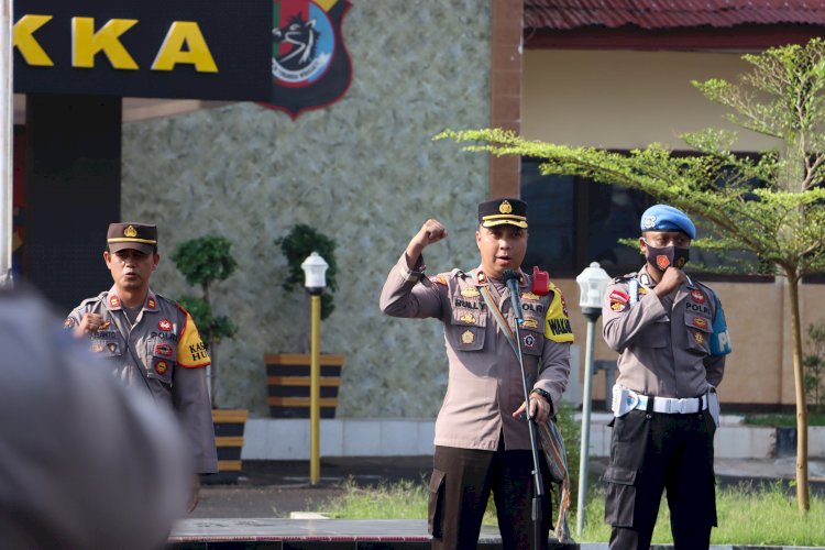 Apel Jam Pimpinan, Wakapolres Terus Ingatkan Anggota Untuk Jaga Netralitas