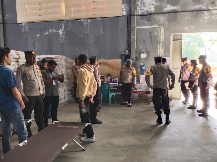 Demi Terwujudnya Pemilu Sukses Dan Damai Satgas OMB Polres Sikka Gelar Patroli Dialogis