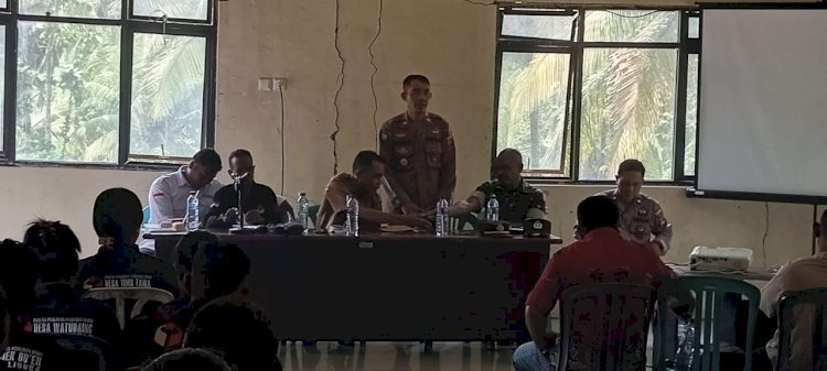 Deklarasi Pemilu Damai di Kec. Talibura, Kapolsek Waigete : Mari Mengawal Pemilu dengan Aman, Damai, dan Sejuk