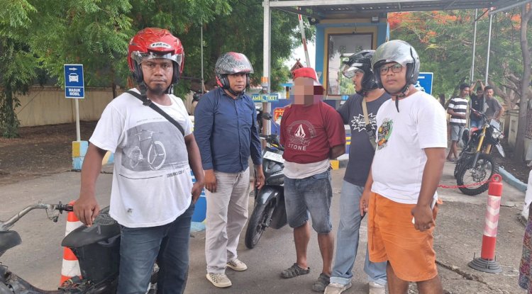 Tertangkap! Polisi Amankan Terduga Begal di Pasar Alok Maumere