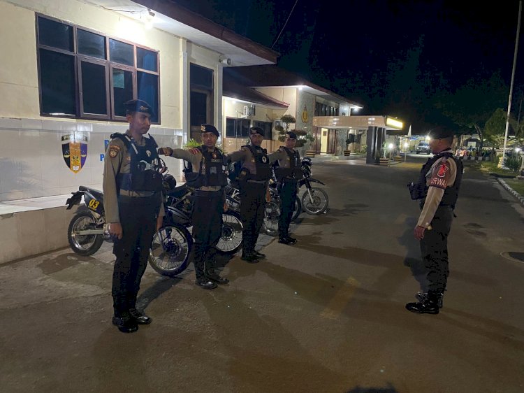Turjawali Samapta Polres Sikka Melakukan Patroli Cipta Kondisi Di Seputaran Kota Maumere