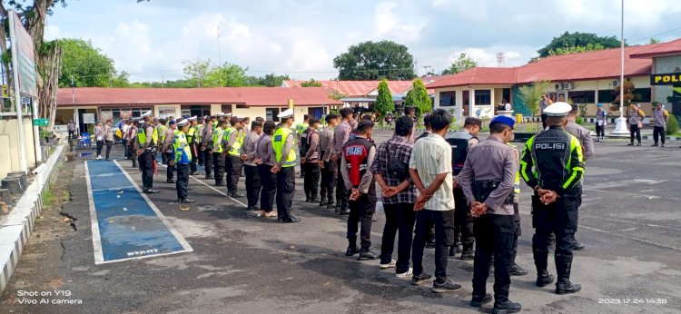 Polres Sikka Siap Amankan Rangkaian Perayaan Natal dan Tahun Baru di Nian Tana Sikka