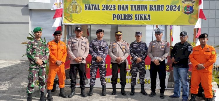 Hari ke 6 (Enam) Ops Lilin Turangga 2023 Arus Lalin di Seputaran Kota Maumere Aman dan Lancar