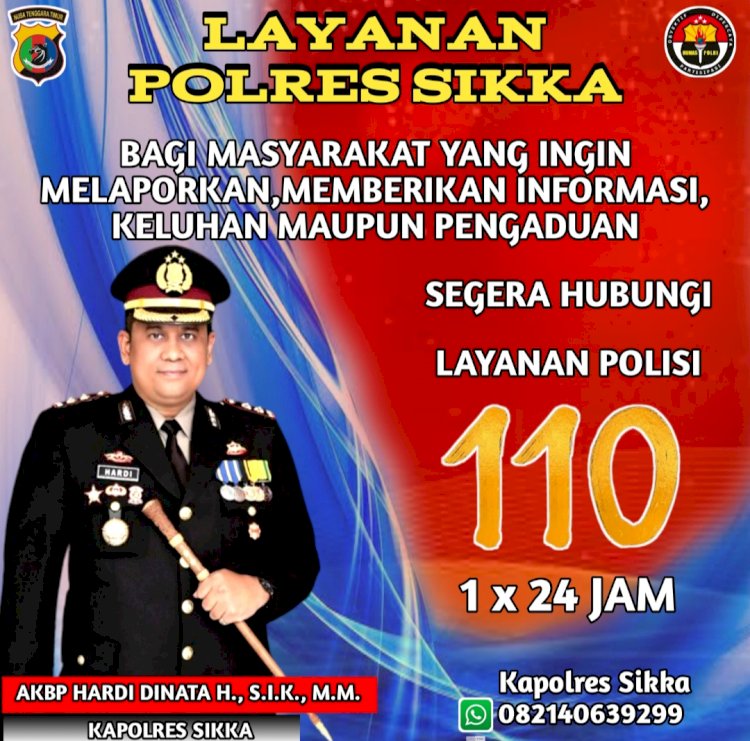 Call Center 110, Layanan Cepat Polres Sikka Atasi Permasalahan Masyarakat