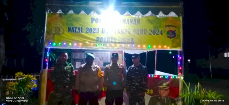 Waskat Personil, Siepropam Polres Sikka Cek Pos Pam Ops Lilin 2023