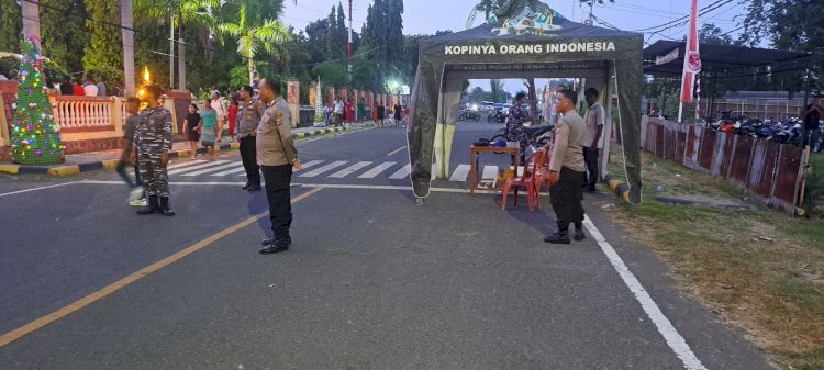 Polres Sikka Amankan Perayaan Ibadah Tutup Tahun