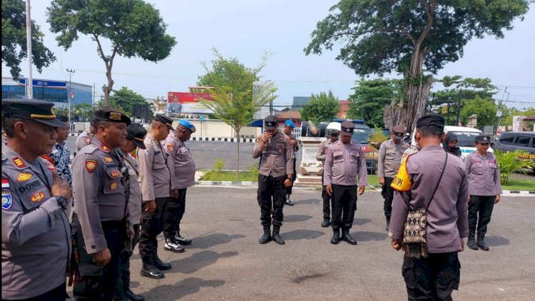 Polres Sikka Amankan Agenda Kampanye Pemilu 2024 Di Kabupaten Sikka.