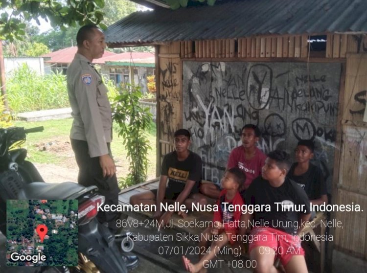 Kegiatan Patroli Rutin Polsek Nelle Polres Sikka Menjaga Sitkamtibmas