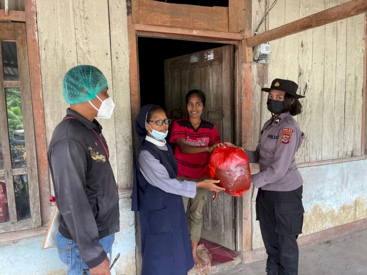 Bersatu dalam Bencana: Personel Polda NTT Berikan Bantuan di Flotim