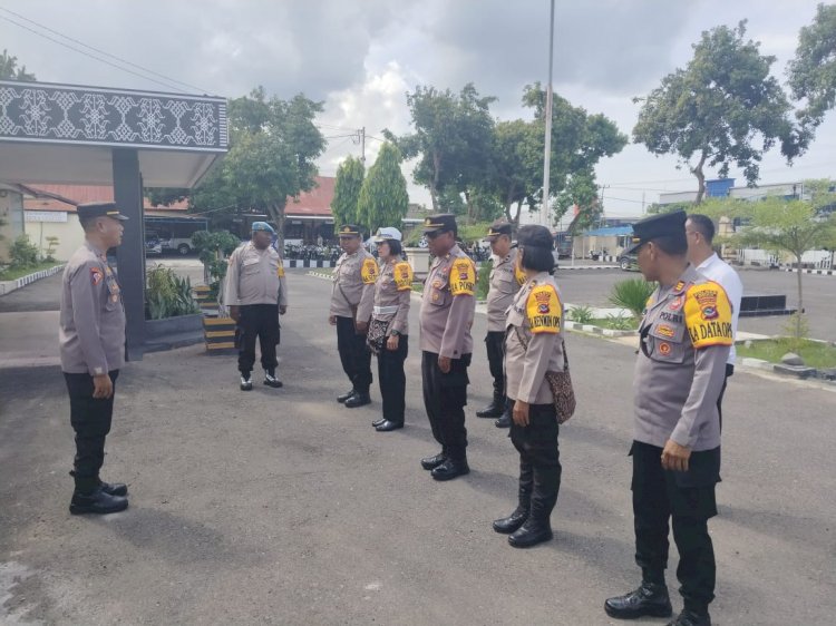 Apel Persiapan Patroli dan Monitoring Pengamanan Tahapan Kampanye Pemilu 2024.