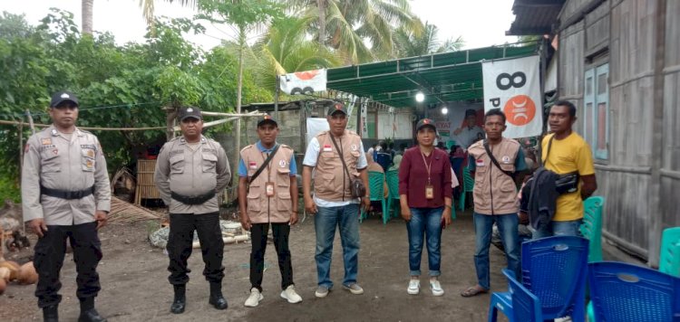 Polres Sikka Amankan  Tahapan Kampanye Pemilu Di Beberbagai Lokasi Wilayah Hukum Polres Sikka