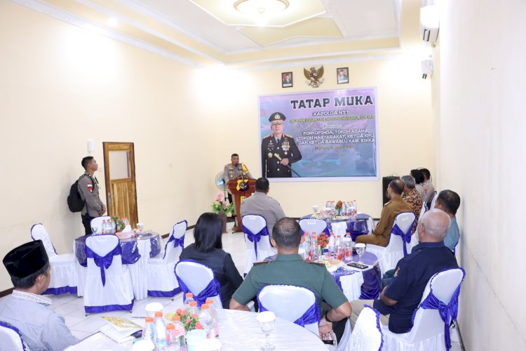 Kunjungan Kerja di Sikka, Kapolda NTT Tatap Muka bersama Forkopimda, Tokoh Agama, Tokoh Masyarakat, KPU, dan Bawaslu Kab. Sikka