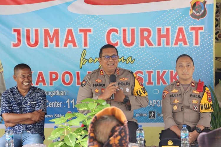 Dengar Langsung Keluhan Masyarakat, Kapolres Sikka Laksanakan Jumat Curhat di Desa Mbengu