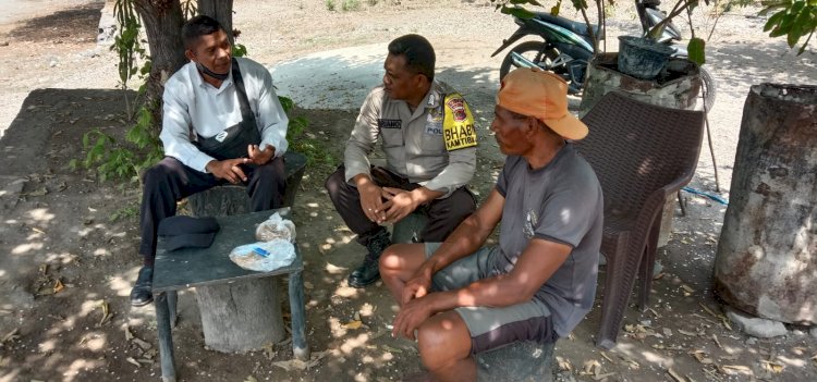 Wujudkan Kamtibmas Kondusif, Bhabinkamtibmas Polsek Lela Sambangi Warga