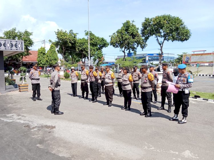 Menjelang Pesta Demokrasi Satgas Operasi Mantap Brata Polres Sikka Intens Melaksanakan Patroli.
