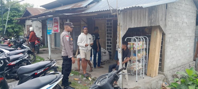 Ciptakan Rasa Aman, Bhabinkamtibmas Polsek Nita Intens Lakukan Patroli Dialogis