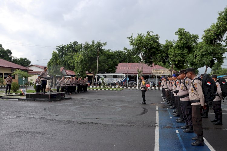 Polres Sikka kerahkan 342 personel amankan TPS Pemilu 2024