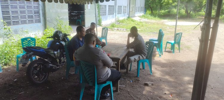 Kapolres Sikka Lakukan Pengecekan Gudang Cadangan Logistik Pemilu KPU Kabupaten Sikka