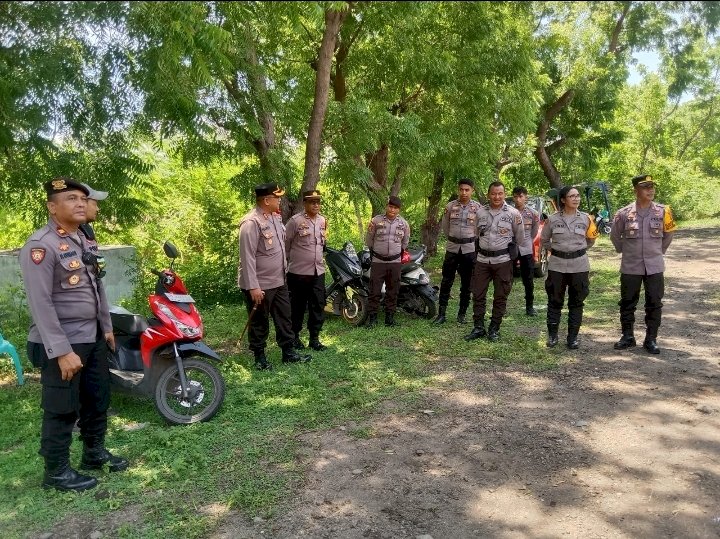 Kapolres Sikka Pimpin Pemantauan Rapat Pleno PPK di Kecamatan Alok Barat