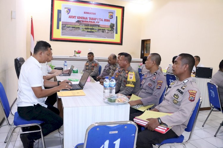 Audit Kinerja Tahap I, Tim Itwasda Polda NTT Kunjungi Polres Sikka