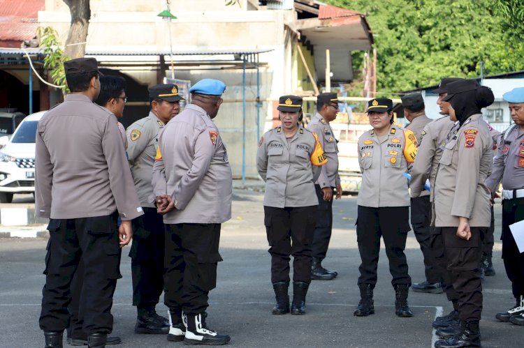 Pagi Ini, Personil Polres Sikka Melaksanakan Apel Fungsi