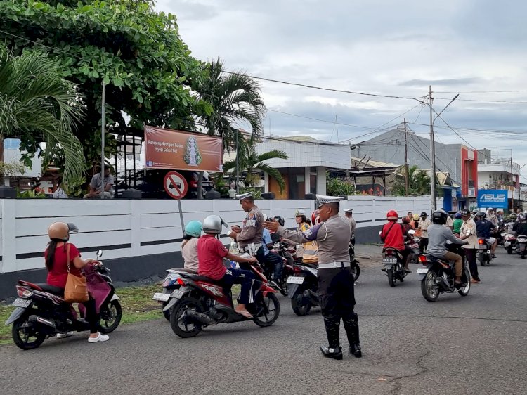 Satuan Lalu Lintas Polres Sikka Gelar Operasi Keselamatan Turangga Menjelang Idul Fitri 1445 H