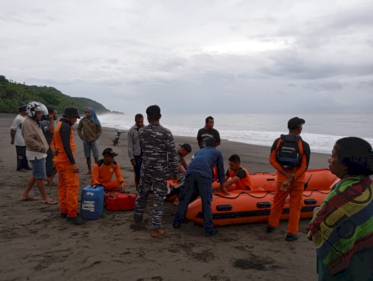 Seorang Nelayan Tenggelam di Laut Saat Mencari Ikan, Gabungan TNI-Polri dan Basarnas Maumere Terus Lakukan Upaya Pencarian