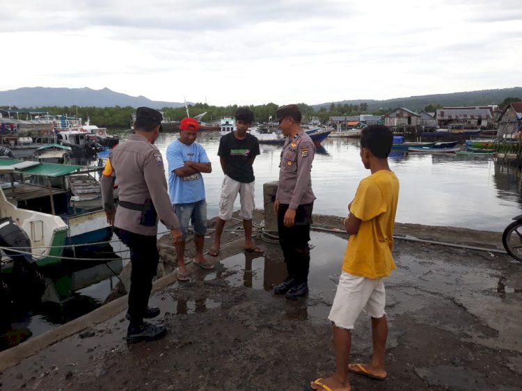 Satuan Binmas Polres Sikka Gelar Himbauan Kamtibmas dan Waspada Bencana Alam