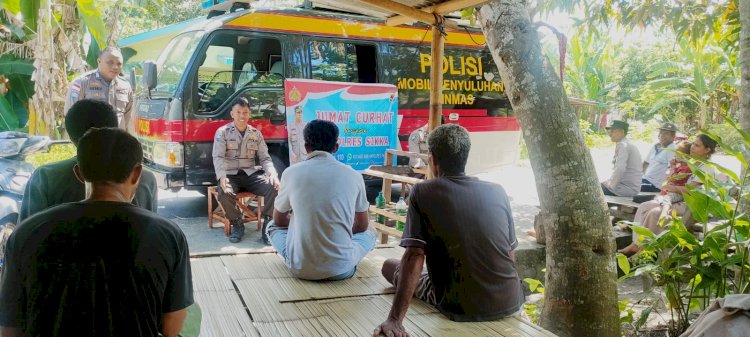 Melalui Jumat Curhat, Sat Binmas Polres Sikka Optimis Wujudkan Kondusifitas Wilayah