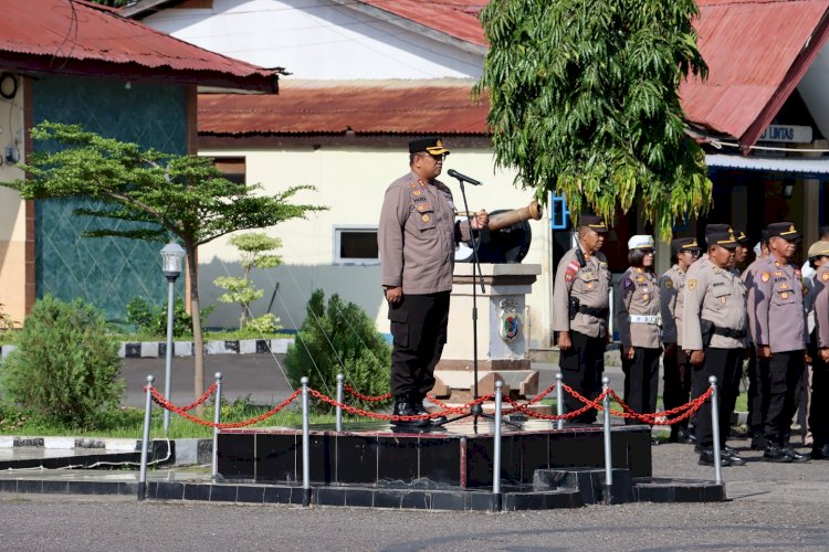 Polres Sikka Gelar Apel Kesiapan Operasi Semana Santa Turangga 2024