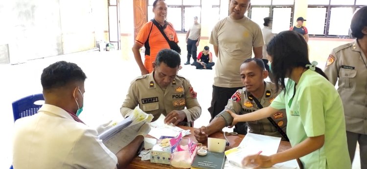 Polres Sikka Gelar Kegiatan Pemeriksaan Kesehatan Berkala