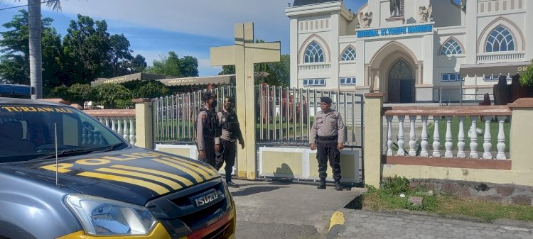 Unit Turjawali Polres Sikka Patroli Gereja-Gereja Jelang Perayaan Paskah