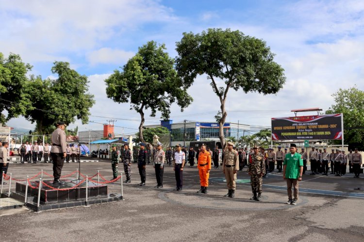 Polres Sikka Gelar Apel Pasukan Operasi Ketupat Turangga 2024