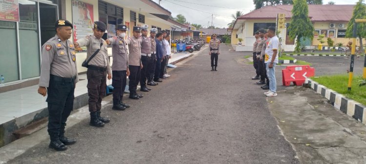 Apel Serah Terima Penjagaan Mako Polres Sikka selama 1×24 Jam