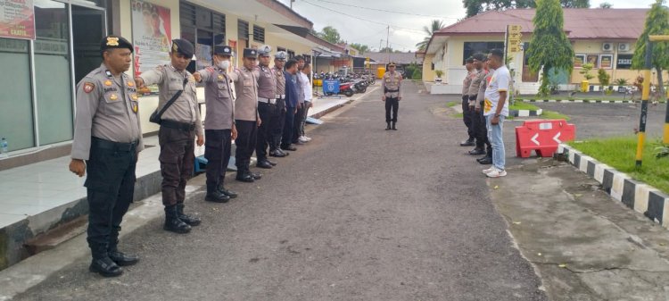 Apel Serah Terima Penjagaan Mako Polres Sikka selama 1×24 Jam