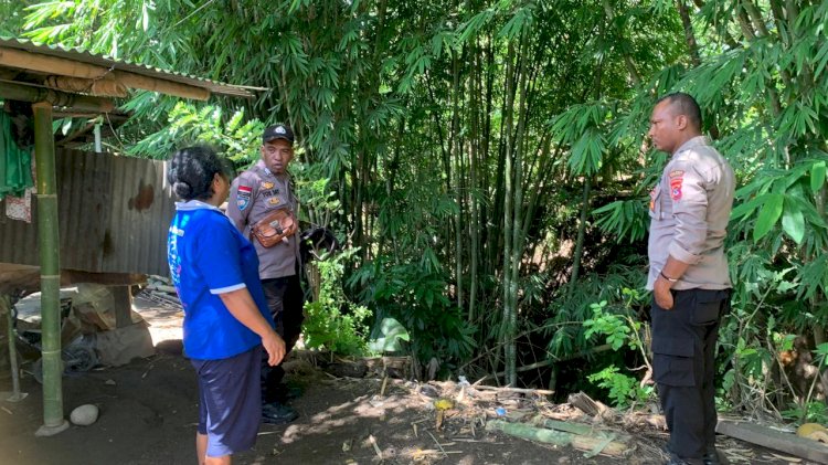 Patroli dan Monitoring Terkait Curah Hujan Tinggi di Wilayah Hukum Polsek Nita