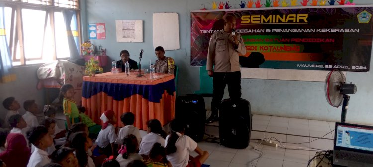 Bhabinkamtibmas Kota Uneng Mengadakan Sosialisasi Pencegahan Kekerasan dan Kesadaran Bahaya DBD serta Virus Rabies