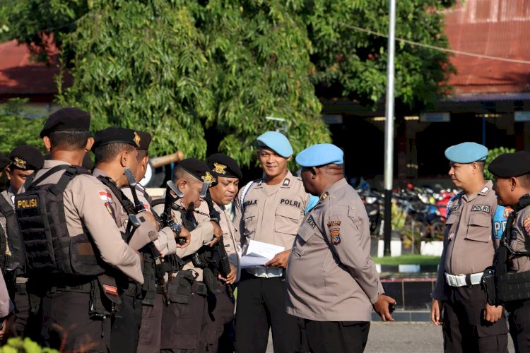 Kegiatan Apel Fungsi Rutin Polres Sikka: Pengecekan dan Peningkatan Kedisiplinan