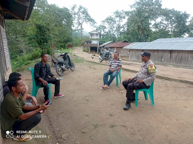 Lebih Dekat Dengan Masyarakat Aipda Dewa Kunjungi Warga Di Desa Binaannya