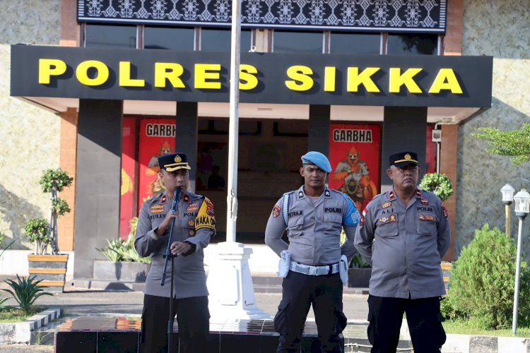 Pimpin Apel Jam Pimpinan, Wakapolres Sikka Tekankan Hal Ini